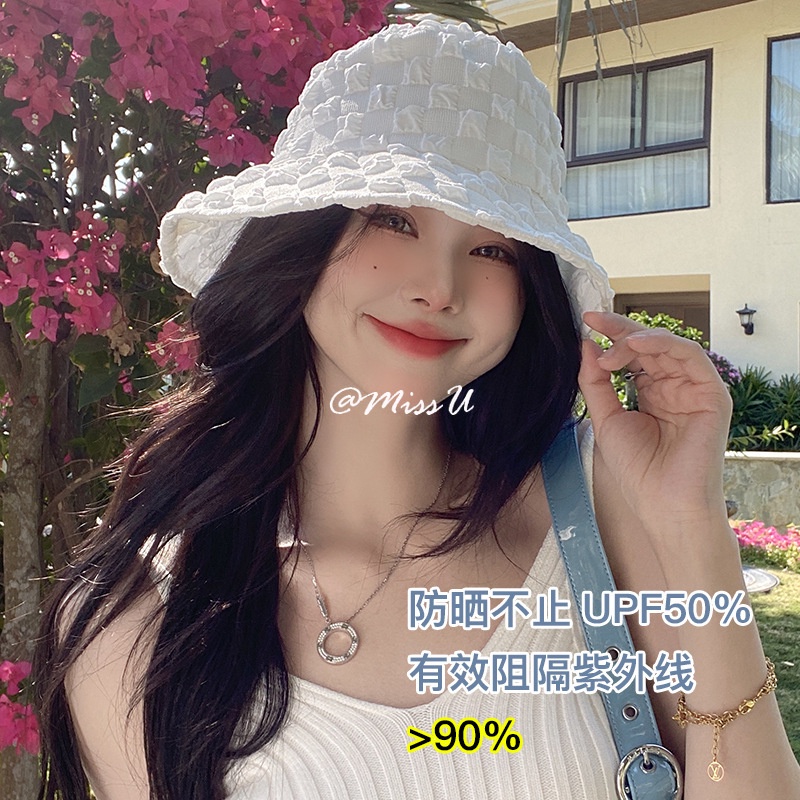 Mũ Tai Bèo Chống Nắng Xếp Ly Vải Mềm Kiểu Hàn Quốc Thời Trang Mùa Hè Cho Nữ