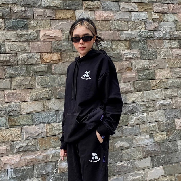 Áo khoác hoodie trơn local brand Clownz Basic nỉ da cá unisex nam nữ form rộng có mũ