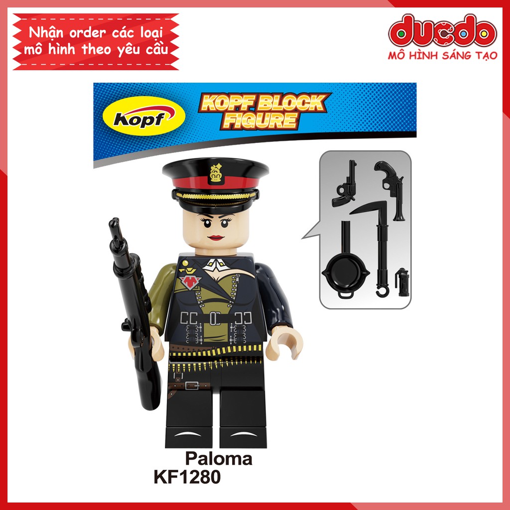 Minifigures các nhân vật Lửa chùa Free Fire đầy đủ trang bị - Đồ chơi Lắp ghép Xếp hình Mô hình Mini Kopf KF6106