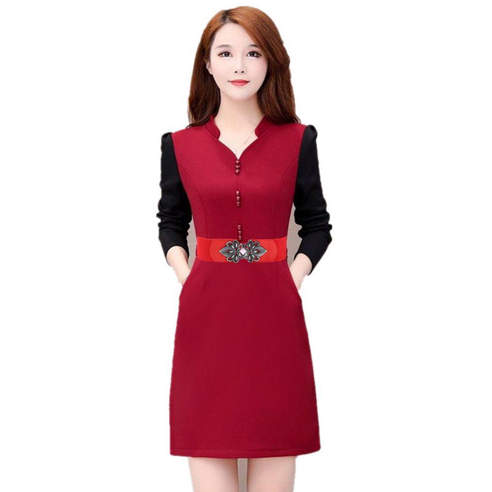 Thắt Lưng Nữ Bản Rộng Co Giãn Điều Chỉnh Được Thanh Lịch Trang Trí Đầm