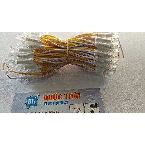 LED hàn dây 5v màu vàng (100 con)
