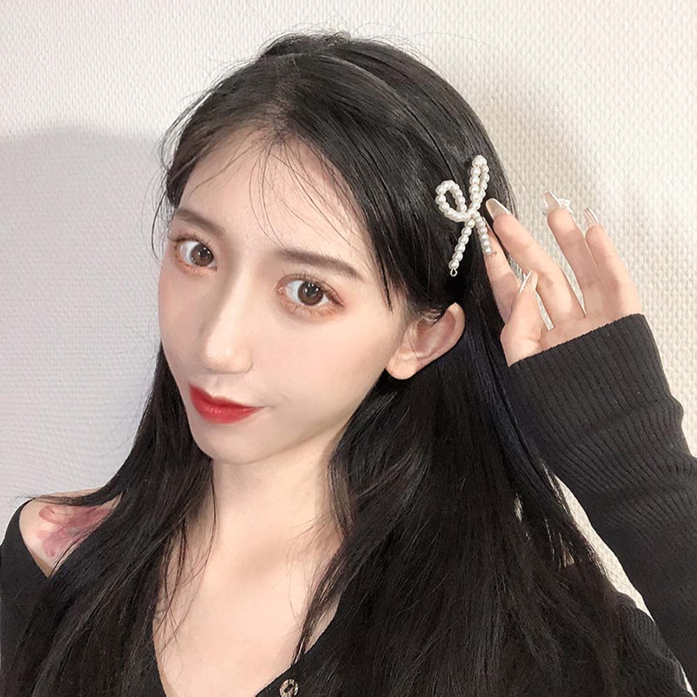 Cài Tóc Đính Nơ Phong Cách Retro Nữ Tính