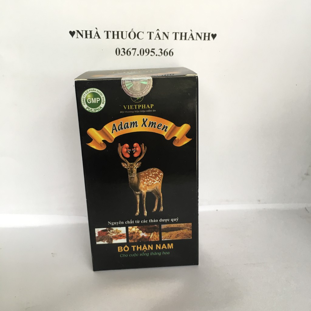 Bổ thận nam từ thảo dược ADAM-Xmen lọ 60 viên