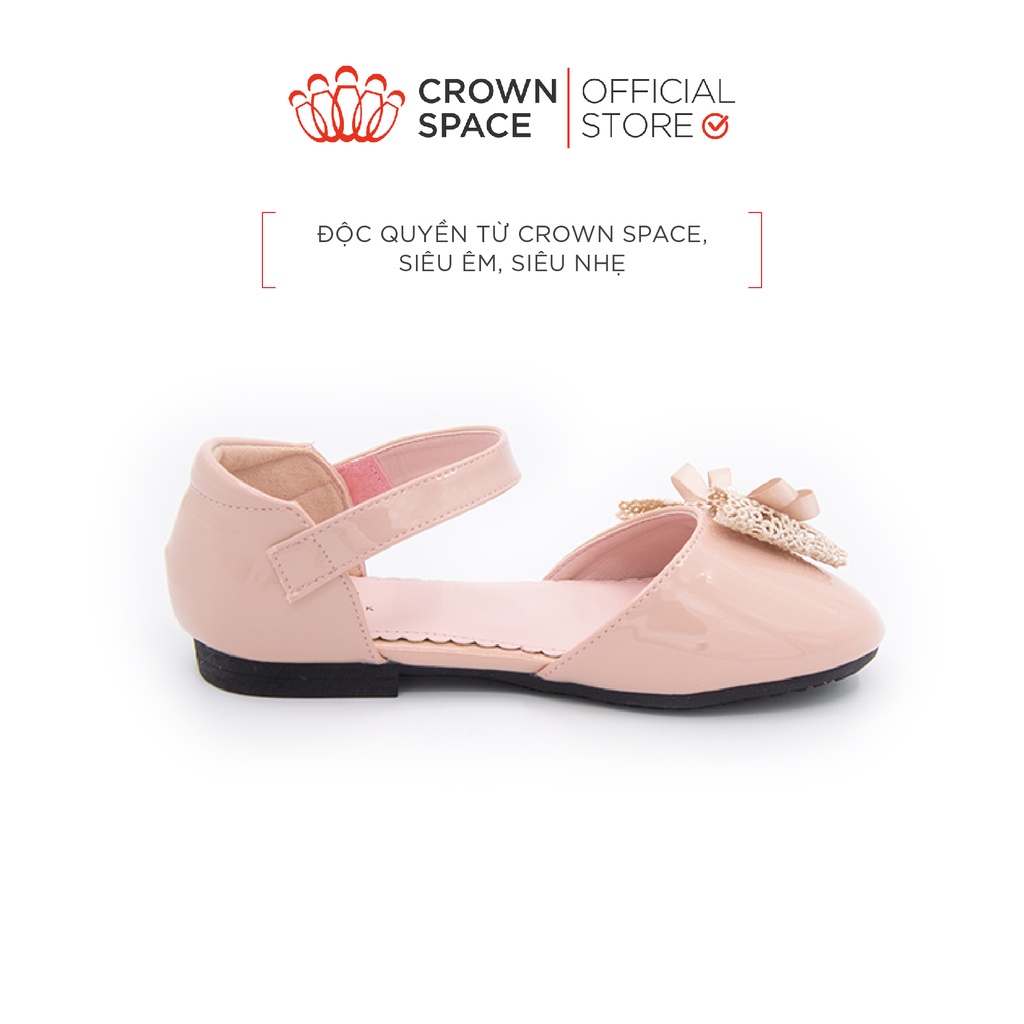 Giày Búp Bê Bé Gái Đi Học Đi Chơi Crown Space UK Ballerina Trẻ Em Cao Cấp CRUK3027- PHIÊN BẢN CAO CẤP PREMIUM