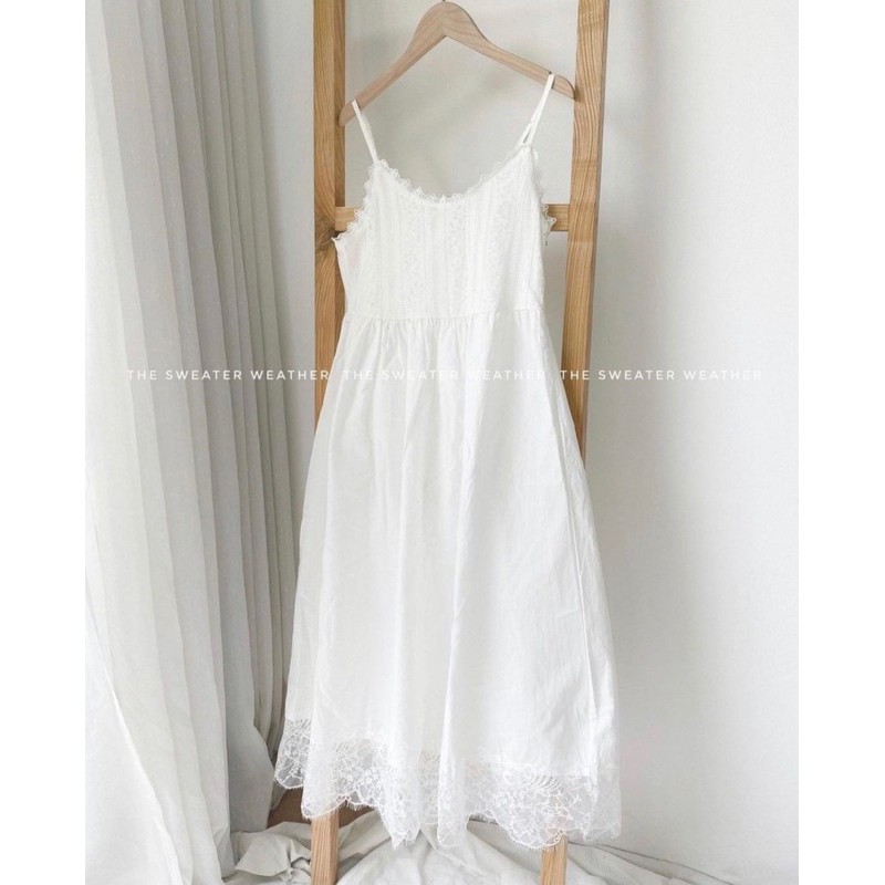 Váy trắng chân ren dành cho nữ | BigBuy360 - bigbuy360.vn