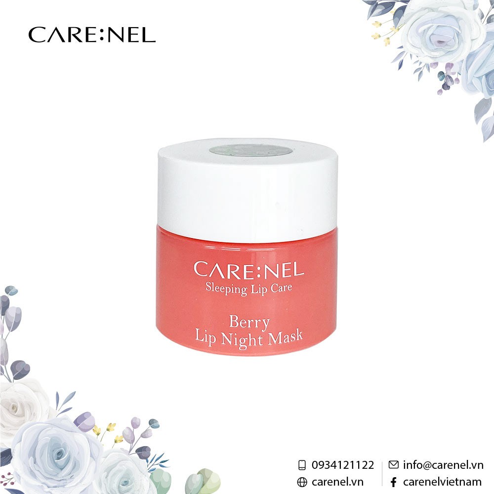 Mặt Nạ Ngủ Môi Care:Nel hương dâu Berry Lip Night Mask 5g và 23g