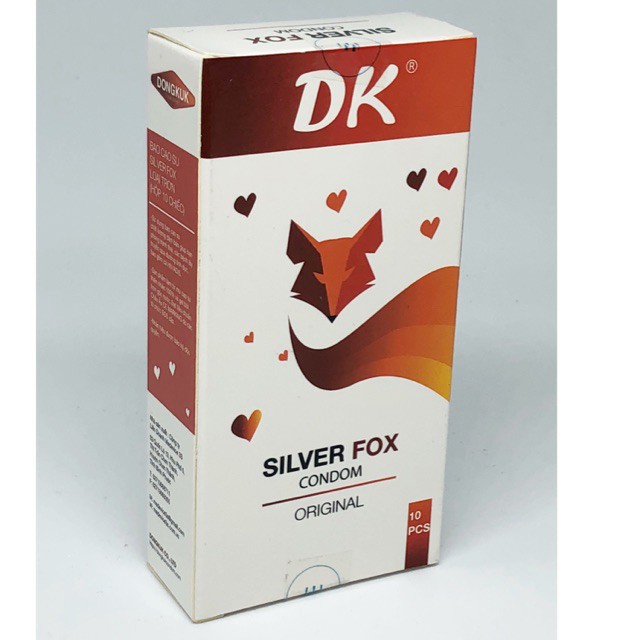 Bao Cao Su Siêu Mỏng Trơn DONGKUK SILVER FOX - Xuất Xứ Chính Hãng Hàn Quốc [Hộp 12c]