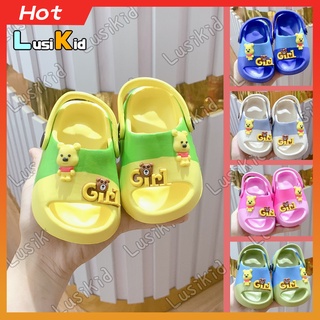 Dép 𝐁Á𝐍𝐇 𝐌Ì Hở Mũi Quai Hậu Hình BEAR GIRL Siêu 𝐍𝐡ẹ Siêu 𝐂𝐔𝐓𝐄 Dành Cho Bé Trai- Bé gái. 5 Màu Full Size 18-29 Mã LS3368