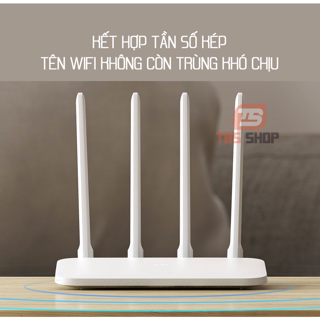 [Phiên bản Quốc Tế] Bộ phát wifi xiaomi 4a standard 4 anten cực mạnh chính hãng