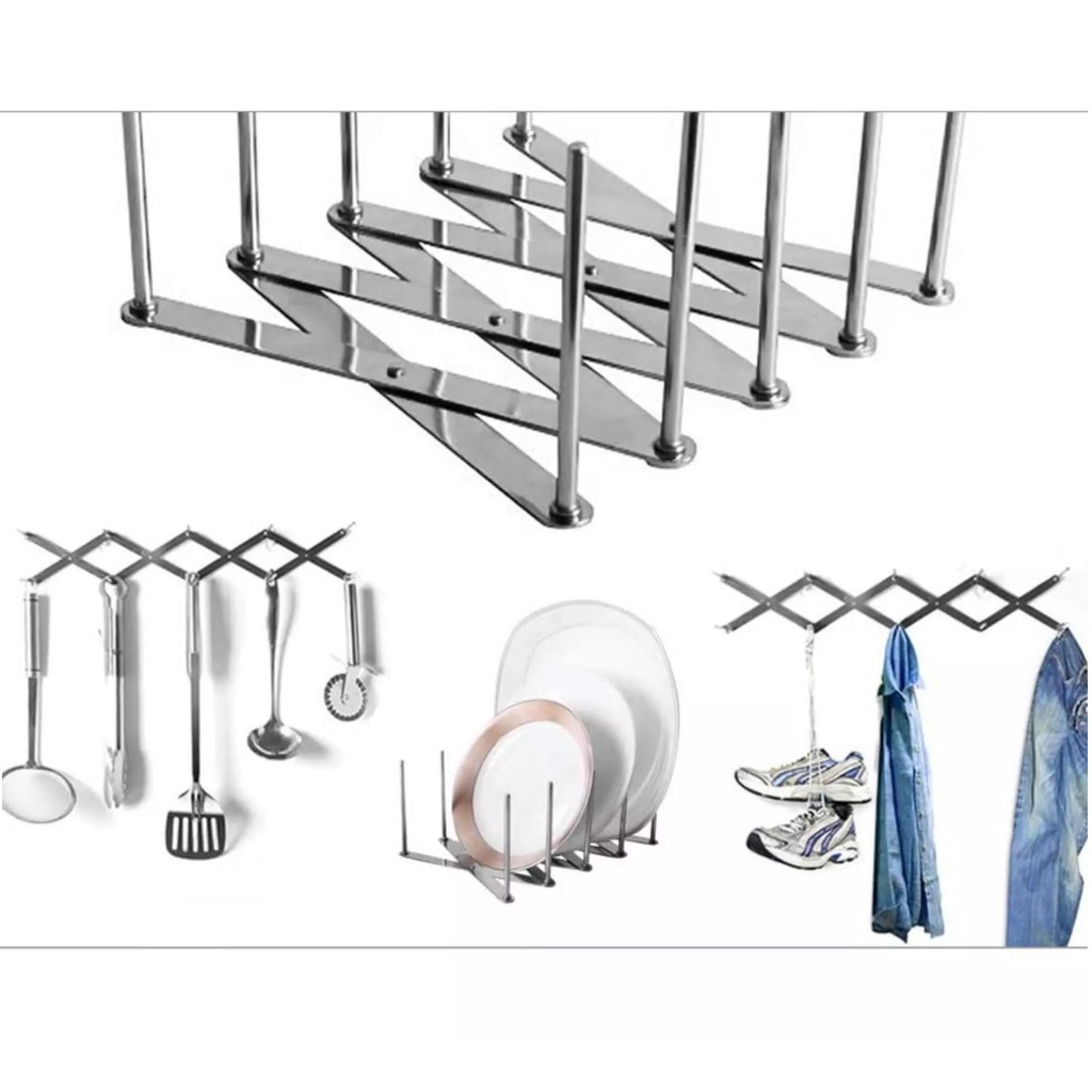 Giá đỡ úp vung nắp nồi - Khay để đĩa, thìa, muỗng bằng inox