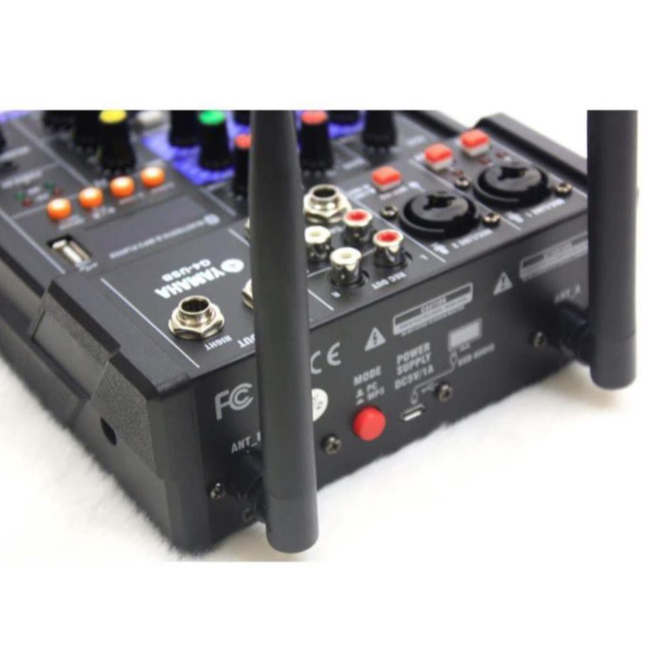 Bộ Mixer Yamaha G4 USB - Bộ trộn âm thanh Mixer Chuyên Karaoke, Livestream, Thu Âm Cao Cấp - Tặng Kèm 2 Micro Không Dây