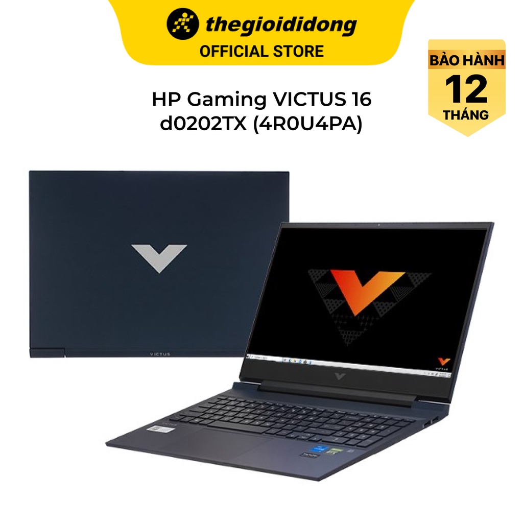 Laptop Gaming HP VICTUS 16 d0202TX i5 11400H/8GB/32GB+512GB/4GB RTX3050Ti/16.1"F/144Hz/Win11//Xanh