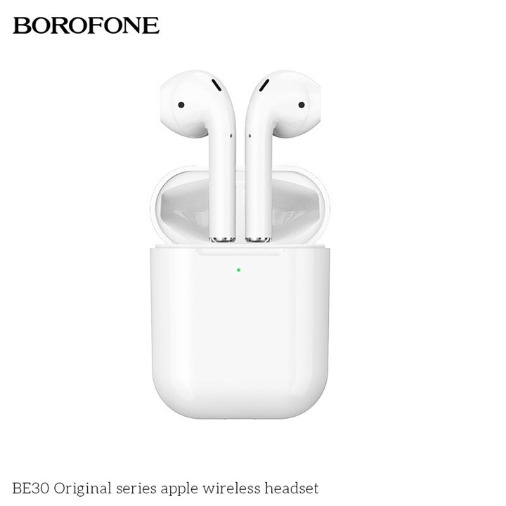 Tai Nghe Bluetooth Quad Layer Earpod 5.0 Borofone Model BE30 Có Dock Sạc Hỗ Trợ Sạc Không Dây Âm Thanh Chuẩn Chính Hãng