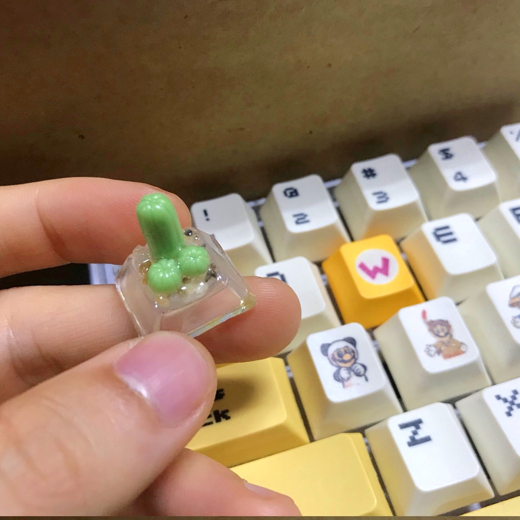 Keycap xương rồng cho bàn phím cơ, keycap handmade