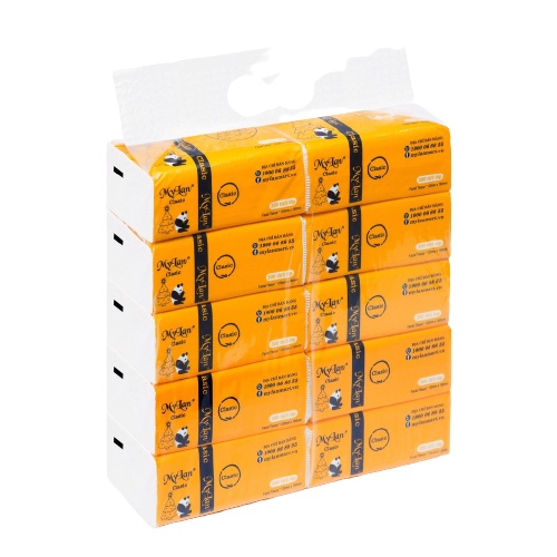 Combo 10 gói Giấy Rút Gấu Trúc MyLan 3 Lớp 300 Tờ