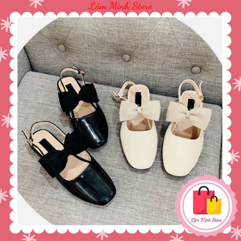 Giày Nơ Búp Bê ♥️ FREESHIP ♥️ Giày Tiểu Thư Nơ Da Bóng Hàng Đẹp Loại 1