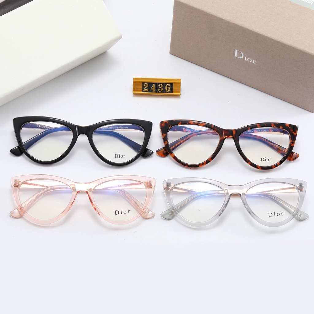 Kính mắt mèo nữ xuất xịn , gọng kim loại bền đẹp chống UV400 phong cách thời trang cho nữ 2436