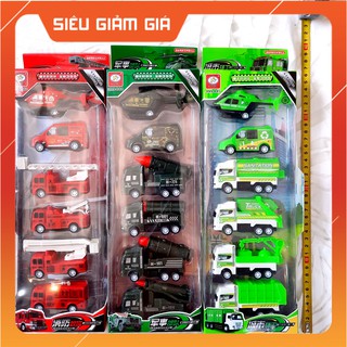 [𝐆𝐈𝐀́ 𝐒𝐎̂́𝐂] Bộ đồ chơi 6 xe chiến đấu bộ binh máy bay cứu thương