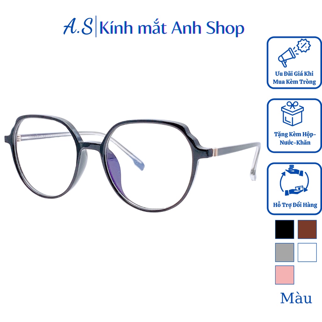 Kính lục giác thời trang nữ giới chất liệu nhựa nhiều màu sắc 8897