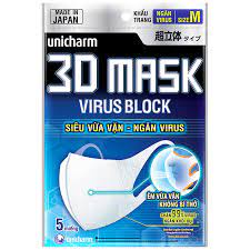 khẩu trang unicharm nhật 100 cái