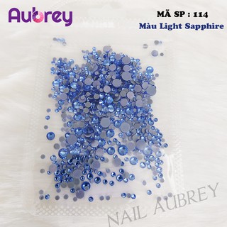 [Mã SP 114] Đá Nail Chân Lưới Mặt Cắt Đá Màu Light Sapphire