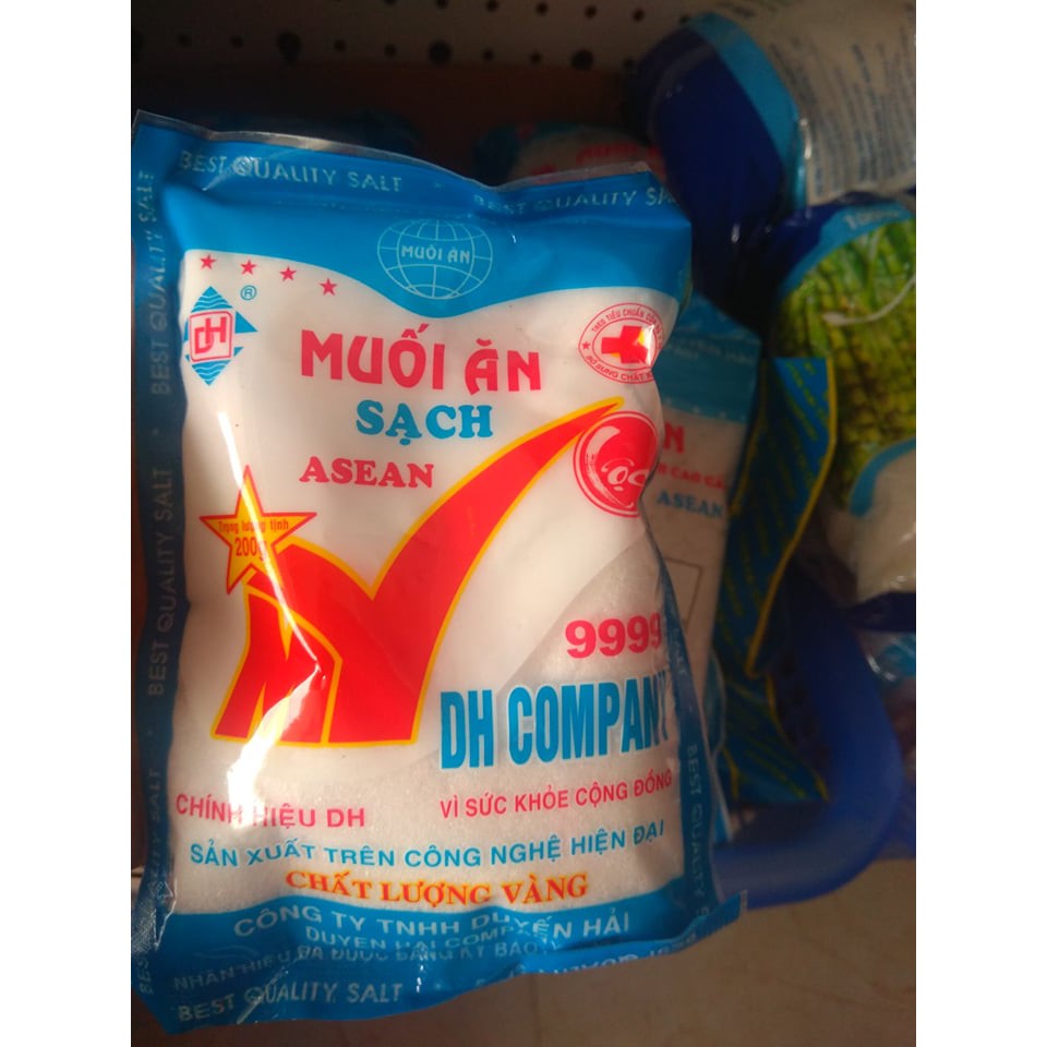 Muối ăn sạch Duyến hải gói 200g (muối tinh)