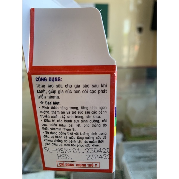 1 hộp 10 lọ AMINO BOOSTER 10ml - Tăng trọng, vỗ béo, mượt lông cho chó