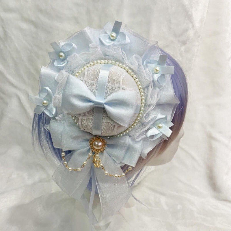 YASLC0004 - Phụ kiện tóc Lolita xanh da trời