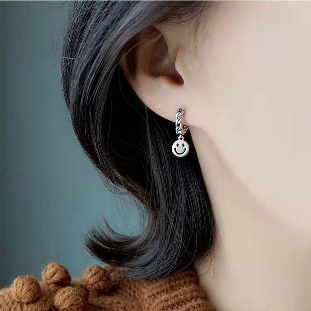 FORBETTER Bông Tai Hình Mặt Cười Thời Trang Dành Cho Nữ