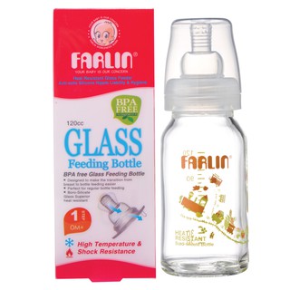 BÌNH SỮA FARLIN 120ML CỔ RỘNG THỦY TINH