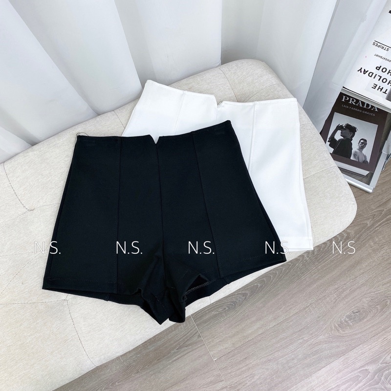 QUẦN SHORT ÔM CẠP SIÊU CAO KHOÁ SAU CHẤT CO GIÃN MS16715