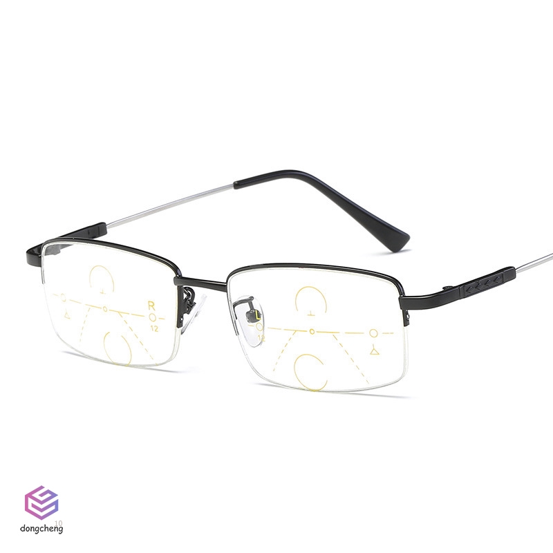 Kính đọc sách gọng vuông chống mỏi mắt đa chức năng cho người lớn tuổi