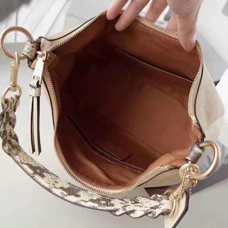 Túi đeo chéo đeo vai nữ Coach hobo dáng túi ống size to, dư xịn, màu mới đẹp