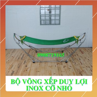 BỘ VÕNG XẾP DUY LỢI INOX CỠ NHỎ GỒM KHUNG+VÕNG