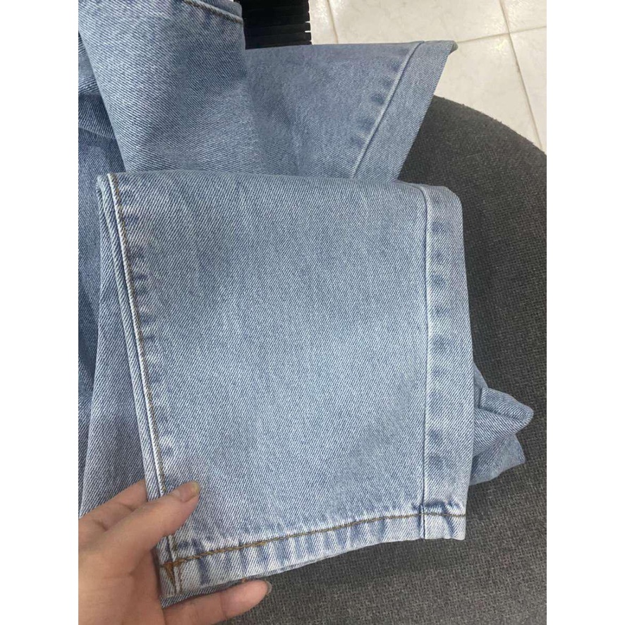 Quần Jean Baggy Nữ Trơn Lưng Cao Dáng Suông, quần bò nữ đi học M285 | BigBuy360 - bigbuy360.vn