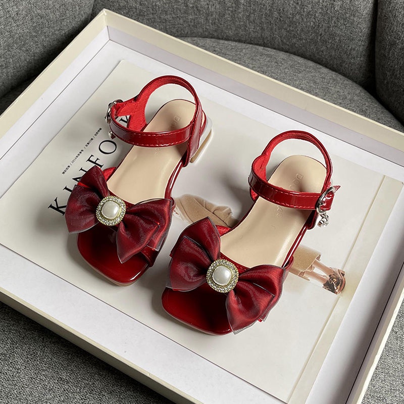 Xăng đan Cao Gót Đế Mềm Chống Trượt Có Đèn led Thời Trang Mùa Hè 2022 Dành Cho Trẻ Em