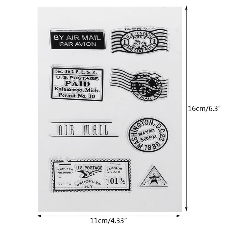 Con Dấu Trong Suốt Bằng PVC Với Họa Tiết Đáng Yêu Dùng Trang Trí Sổ Album Ảnh