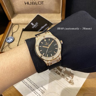 [Máy cơ + box hãng] Đồng hồ nam Hublot - Máy cơ automatic - Bản full kim cương siêu cấp - bảo hành 24th