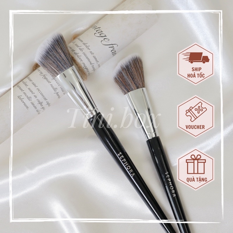 Cọ tạo khối và má hồng Sephora 49 PRO Angled Blush Brush