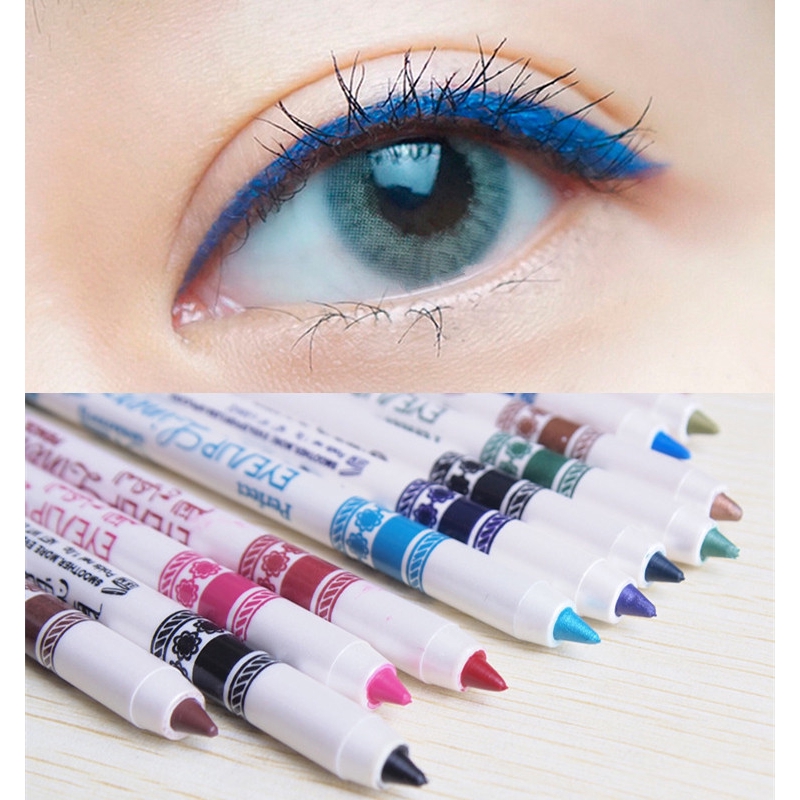 Bộ Bút Kẻ Mắt 12 Màu Lấp Lánh Dành Cho Nữ