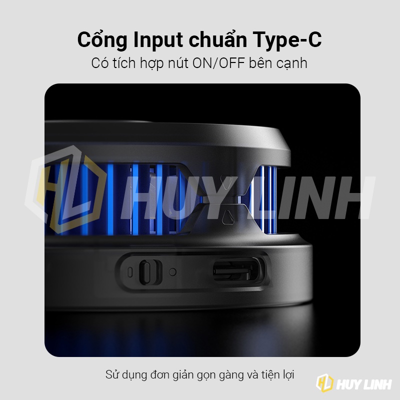 Flydigi B5 và B5x Quạt tản nhiệt RGB gaming kiêm sò lạnh cho điện thoại - Tặng kèm găng tay cảm ứng