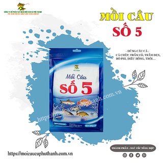 Mồi câu số 5 mồi câu cá Phú Thành