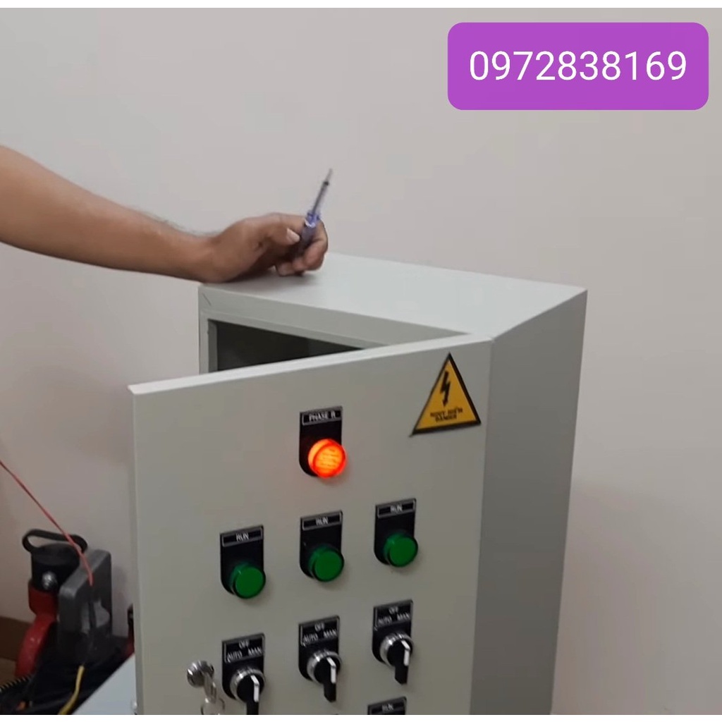 TỦ MÁY BƠM, ĐIỀU KHIỂN BƠM 1 BƠM LÊN 2-3 BỂ