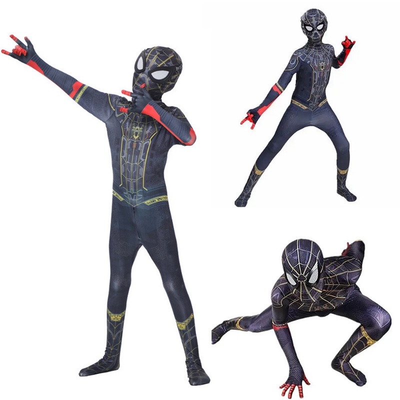 Bộ Đồ Hóa Trang Halloween Nhân Vật Siêu Anh Hùng Zentai Spiderman Cho Trẻ Em