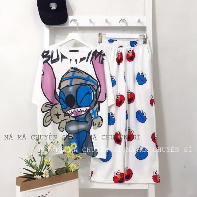 Sét áo thú BU + quần thú xanh đỏ dài