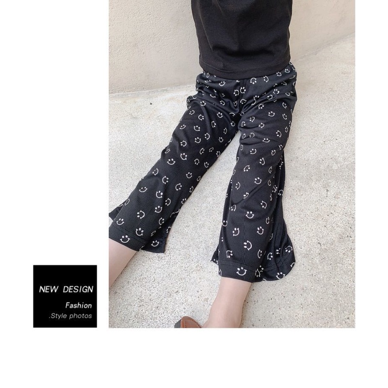 [Babycat] Hàng Có Sẵn Quần Ống Rộng Bằng Lụa Lạnh Phong Cách Hàn Nhật Mùa Hè Chống Muỗi Phong Cách Phương Tây Dành Cho Bé Gái