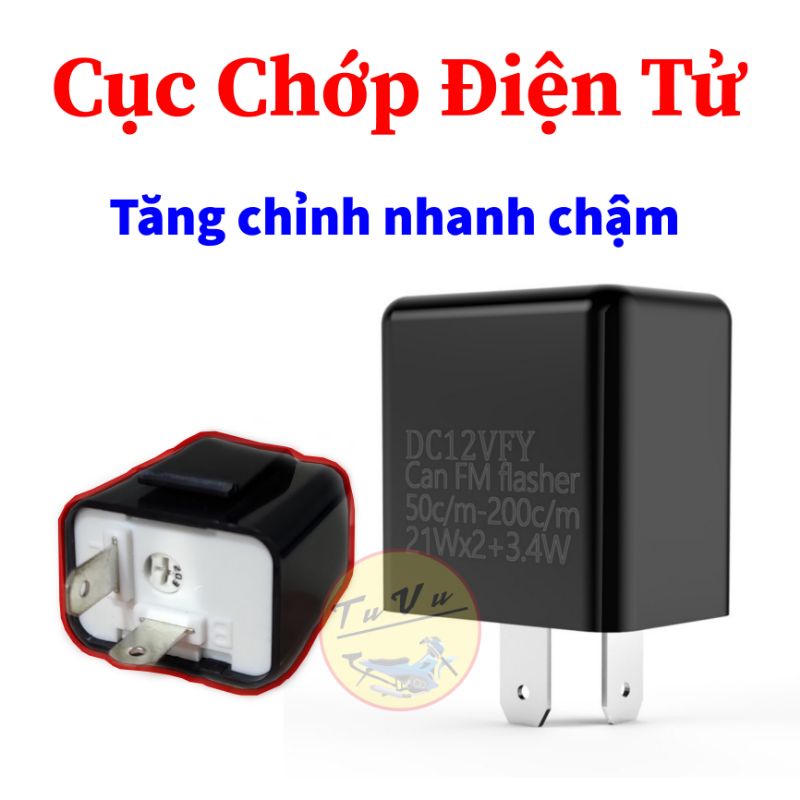 Cục chớp Điện Tử ( tăng chỉnh nhanh chậm ) màu đen cho xinhan led