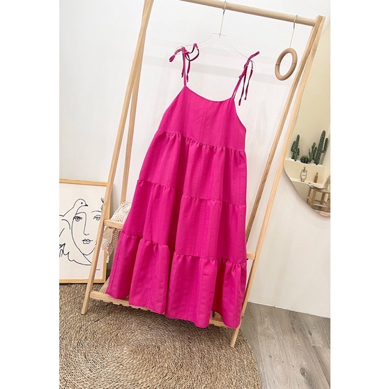 Đầm - Váy hai dây xốp 3 màu siêu hot đi biển dạo phố DRE2504