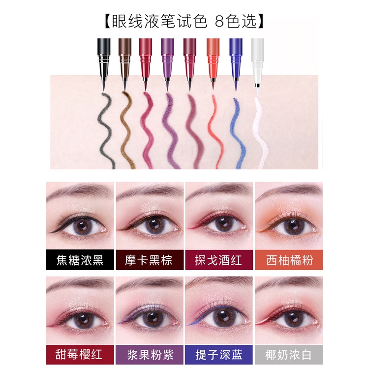 Bút Kẻ Mắt Akf Đầu Cứng Lâu Trôi Chống Thấm Nước Và Dầu