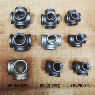 Cút nối DECO đa góc đặc biệt - 3,4,5 hướng cho ống kẽm Phi 21(DN15)|27(DN20)|34(DN25)